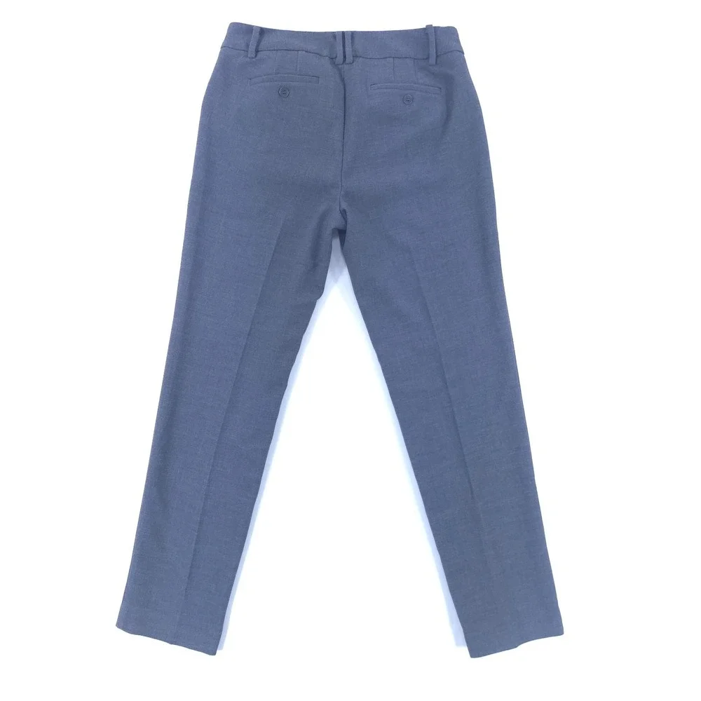Talbots Women Dress Pants‎ Hampshire Ankle 6 Blue Grey Career Trousers